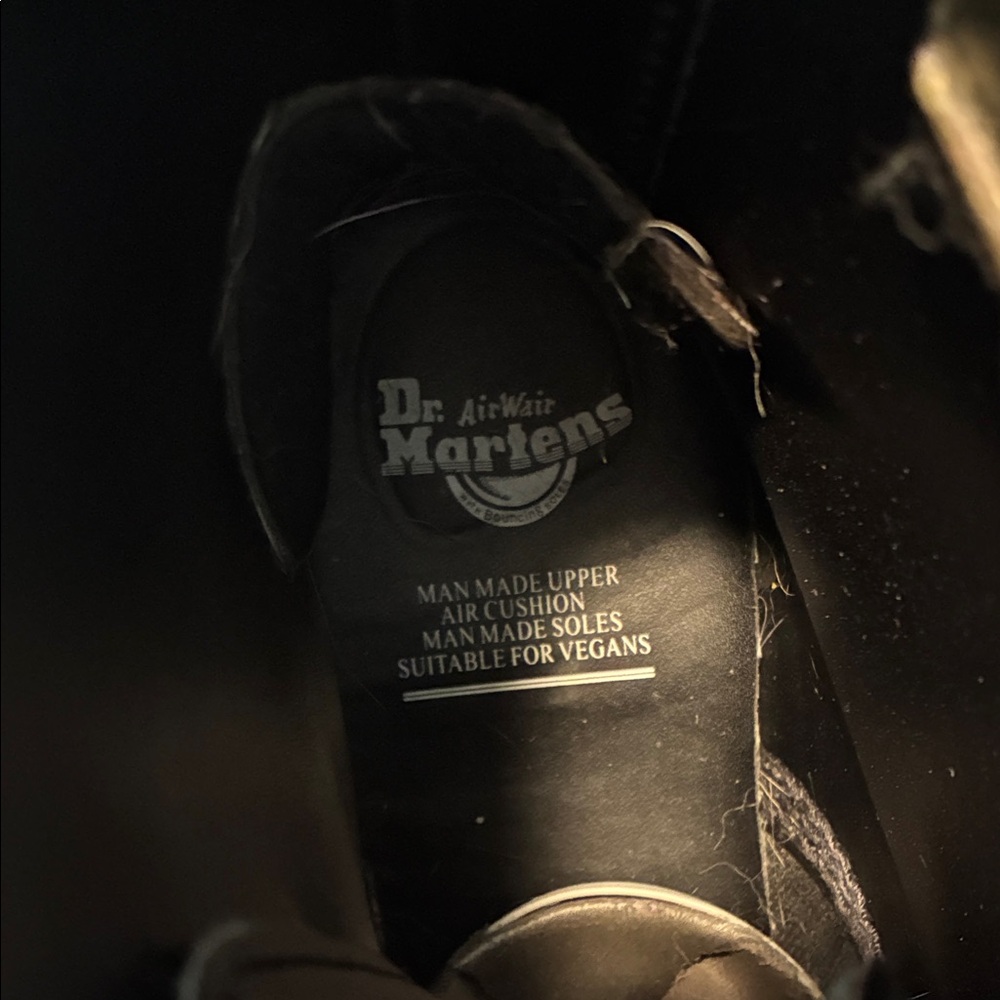 Dr. Martens Black Vegan Sinclair Platform Combat Boots - Picture 2 of 5